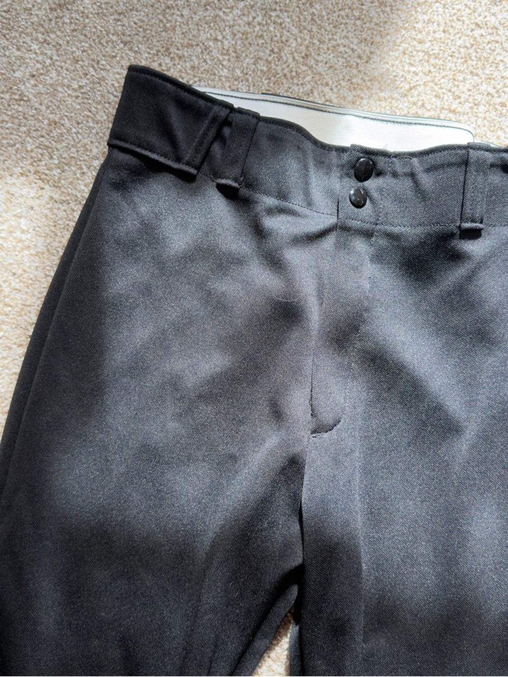 MLB Youth XL Black Baseball Pants Uniform Athletic Sports Practice - Picture 6 of 9